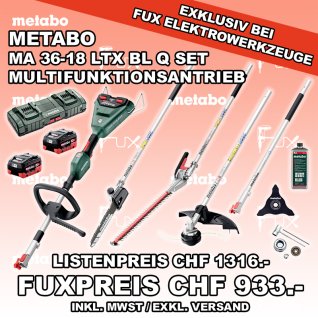 Metabo MA 36-18 LTX BL Q SET Multifunktionsantrieb