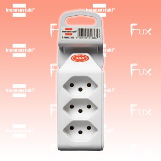 Brennenstuhl cleverLINE Abzweigstecker 3-fach weiss, drehbar bis 300° 