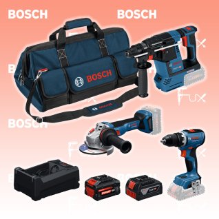 Bosch Professional 3 tlg. Combo Kit 18V GSR, GWS, GBH